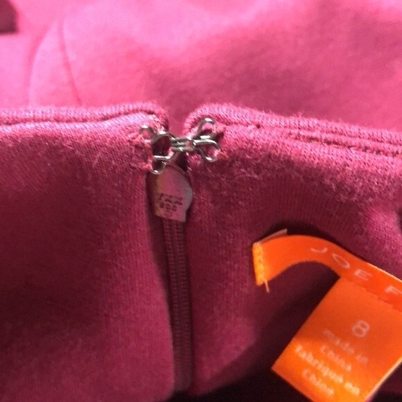 Joe Fresh Sz 8 Burgundy Knit Dress - Picture 4 of 7